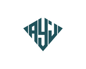 AYJ logo design vector template