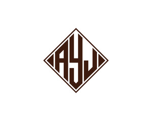 AYJ logo design vector template