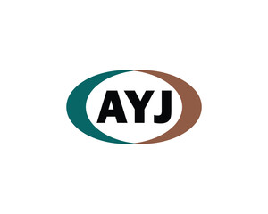 AYJ logo design vector template