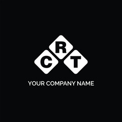 Fototapeta premium CRT letter logo design on white background. CRT logo. CRT creative initials letter Monogram logo icon concept. CRT letter design