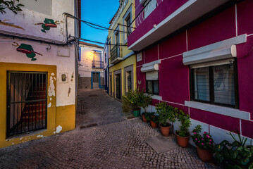 Fototapeta na wymiar Street in Moita town, Setubal District, Portugal