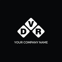 DVR letter logo design on white background. DVR logo. DVR creative initials letter Monogram logo icon concept. DVR letter design