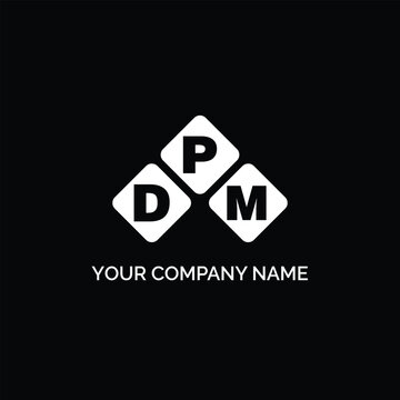 DPM letter logo design on white background. DPM logo. DPM creative initials letter Monogram logo icon concept. DPM letter design