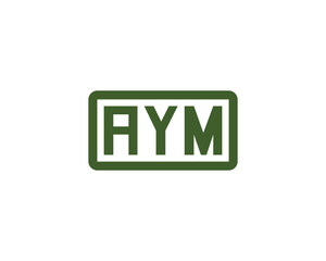 AYM Logo design vector template
