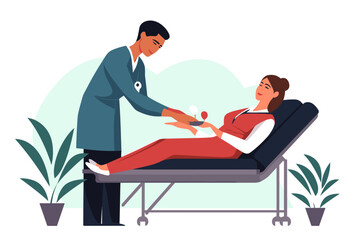 Doctors and nurses taking care of the patients healthcare concept