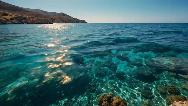 Beautiful sea, Crete island
