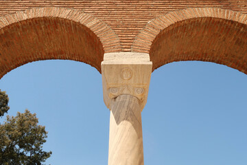 Pillar and arcs arches of the Basilica of St. John in Selcuk, near Ephesus, Turkey