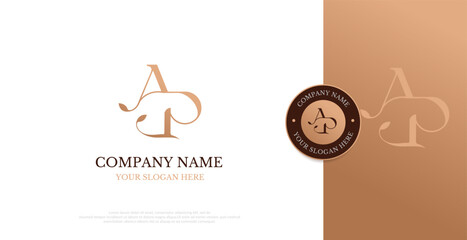 Initial AP Logo Design Vector 