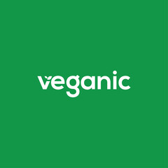 green leaf vegetable organic logo design template