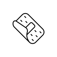Bandage outline icons, minimalist vector illustration ,simple transparent graphic element .Isolated on white background