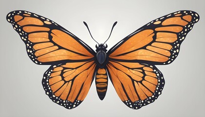 A Butterfly With Wings Patterned Like A Monarch Upscaled 13