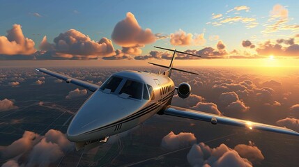 A state-of-the-art D business aircraft AI generated illustration