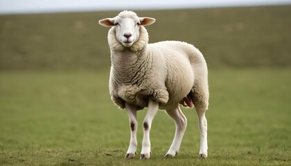 A Sheep Standing On Its Hind Legs Upscaled