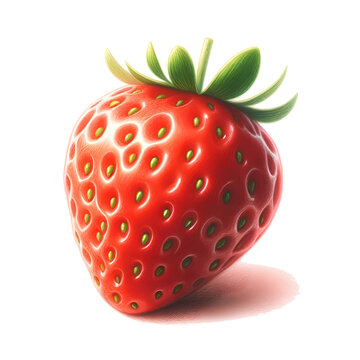 Clip Art Of Real Strawberry