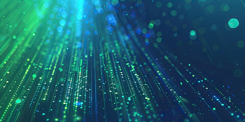 Fototapeta premium Digital data stream flowing binary code technology background,