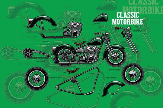 The chopper motorcycle logo reflects freedom and a strong personality. It symbolizes courage and freedom to express oneself with a unique and different style, marking the spirit of rebellion and coura