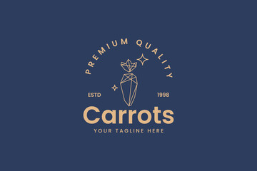 carrots logo vector icon illustration