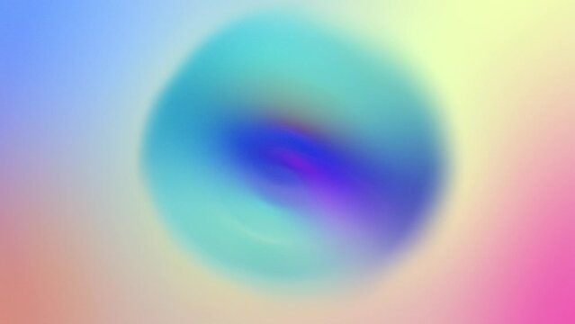 Multicoloured spinning gradient sphere with noise effect