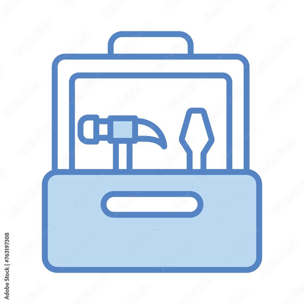 Wall mural Tool Box icon editable stock vector illustration