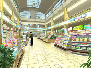 A Businessman Is Inspecting His Shop In The Mall - A Man Standing In A Store - 763199127