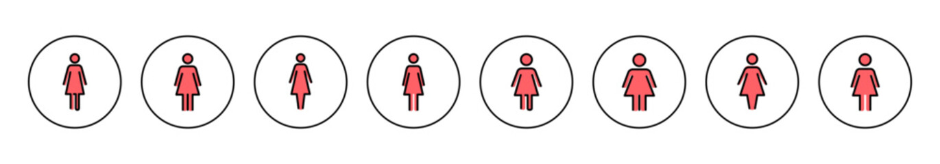 Female icon vector illustration. woman sign and symbol