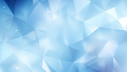 Naklejka premium Abstract Blue Geometric Low Poly Background With Sparkling Effect