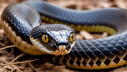A Cobra With Mesmerizing Eyes Captivating Its Prey Upscaled 3