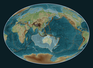 Australian tectonic plate. Fahey. Volcanoes and boundaries