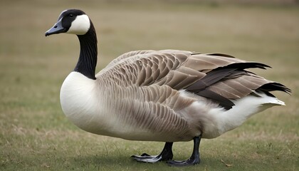 A Goose With Its Feathers Tousled By The Breeze Upscaled