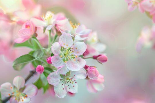 Ethereal Floral Beauty: Springtime Blossoms in Focus
