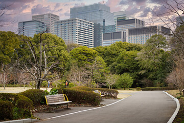 Imperial Gardens in Tokyo, Japan.
