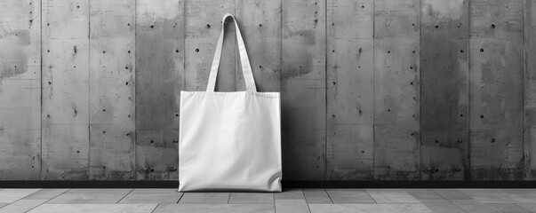 Bag Against Wooden Wall Mockup