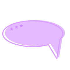Speech Bubble Icon. Simple Message Text Box Element Doodle Symbol. SVG Dialog Chat Tolk Cloud Shape. 