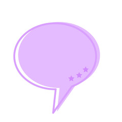 Speech Bubble Icon. Simple Message Text Box Element Doodle Symbol. SVG Dialog Chat Tolk Cloud Shape. 