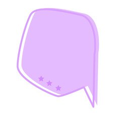 Speech Bubble Icon. Simple Message Text Box Element Doodle Symbol. SVG Dialog Chat Tolk Cloud Shape. 