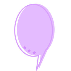 Speech Bubble Icon. Simple Message Text Box Element Doodle Symbol. SVG Dialog Chat Tolk Cloud Shape. 