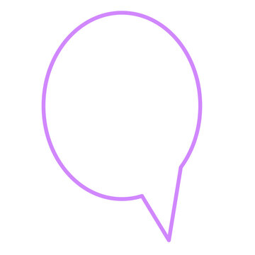 Speech Bubble Icon. Simple Message Text Box Element Doodle Symbol. SVG Dialog Chat Tolk Cloud Shape. 