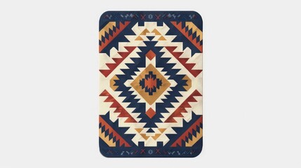 Southwestern Geometric Pattern Design for iPhone Case Inspired by Traditional Tribal Art