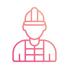 Engineer icon editable stock vector illustration