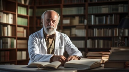 Radiologist in tranquil reading room ensures accurate diagnoses