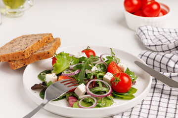 salad with tomatoes and feta