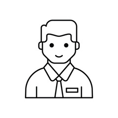 Thin Line Employee vector icon