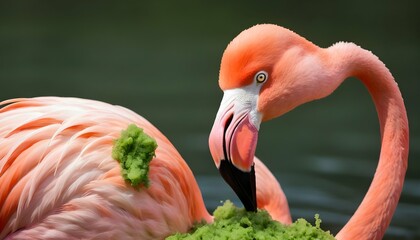 A Flamingo With A Beak Covered In Algae Upscaled 3