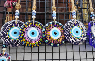 Oriental pendant blue amulets from the evil eye 
