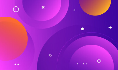 Abstract colorful background with circles. Vector illustration
