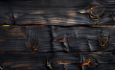 Burnt wood texture background - obrazy, fototapety, plakaty