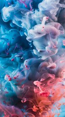 Naklejka premium Abstract colorful smoke swirls