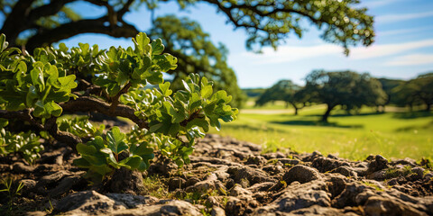 Mighty oak, with prickly leaves, like a defender, ready to reflect any attack of nature