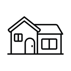 House icon editable stock vector illustration