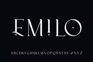 Luxury vintage font vector